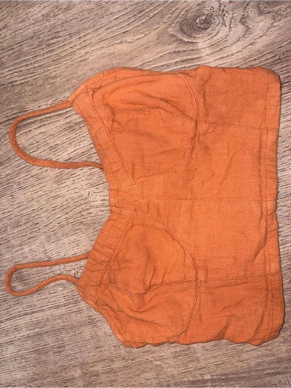 Billabong Rust Orange Cropped Top and High Waisted Pants Matching set